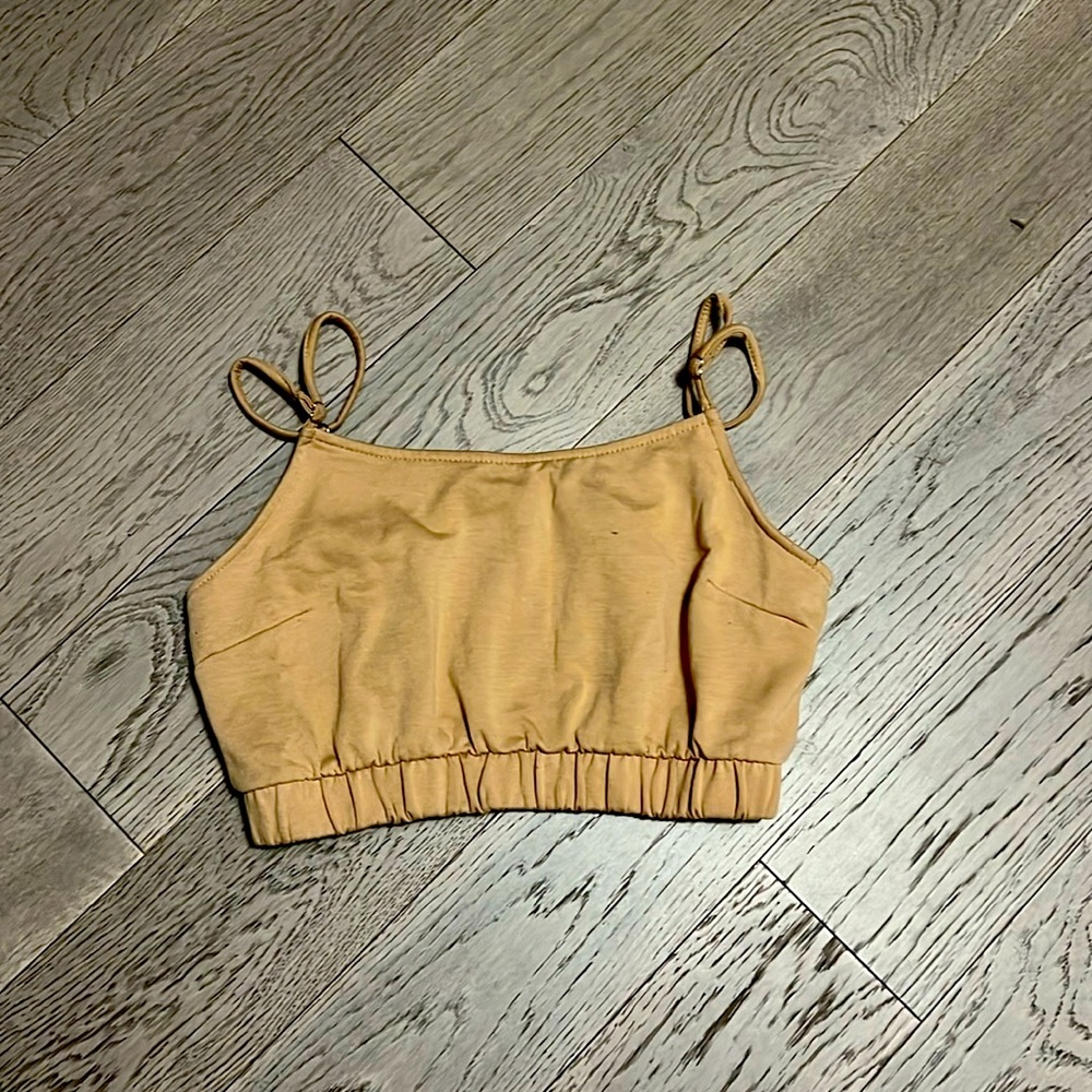 Tan crop top